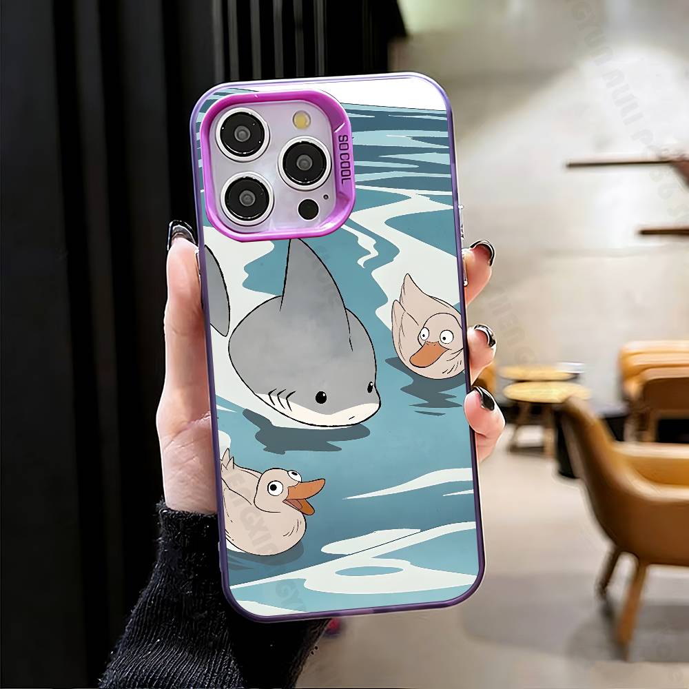 Cut Shark Phone Case For IPhone 17 16e 16 15 14 13 12 Pro Max X XS MAX Back Cover