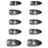 Metallic Bright Silver Fake Nails with Environment-friendly Acrylic Material for Pleasant DIY Nail Experience At Home