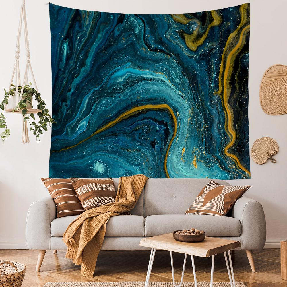 INS Wind Gold Marble Fluid Pattern Tapestry Art Printing Cheap Hippie Wall Hanging Bohemian Wall TapestriesArt Home Decor