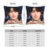 Korean Kpop JinJinJin Cool Boy Pillowcases  Retro Trendy Pillow Case For Sofa Bedroom Home Decor Design Pillow Cover