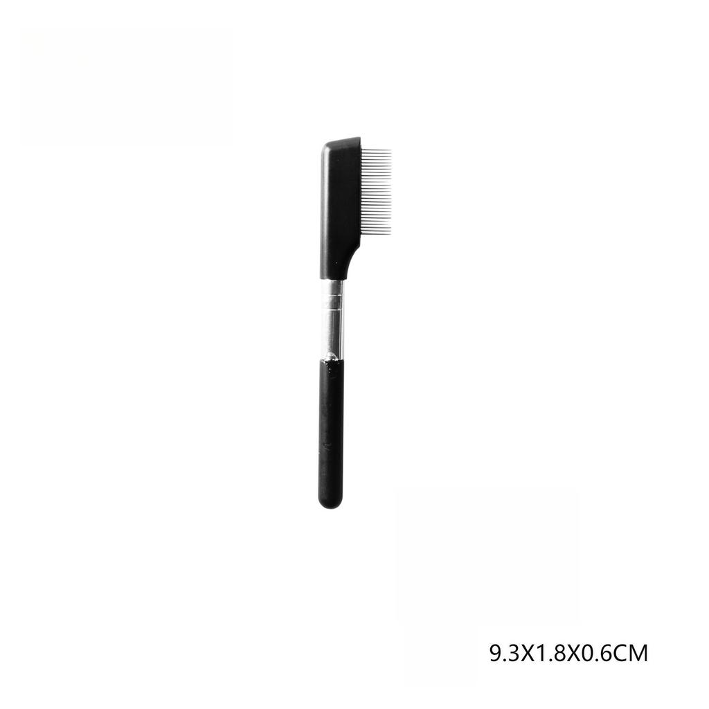 Wimpernpflanzung Gerader Griff Stahlnadel Wimpernkamm zum Entfernen von Fliegenbeinchen mit deutlichen Wurzeln Edelstahl-Nadel Wimpernbürste Augenbrauenkamm