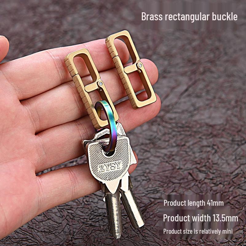 

Мужской брелок с быстросъемным латунным D-кольцом