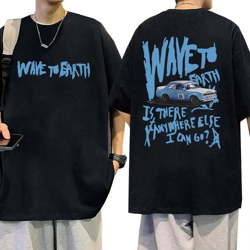 2025 Summer Wave To Earth Cat 003 2024 World Tour Album Print T Shirts Men Women Retro Fashion 100 Pure Cotton Printed Tshirt