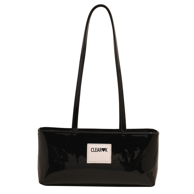 Summer New Commuter Texture Bag Women's Casual Wax Oil Shoulder Bag Underarm Temperament Handbag