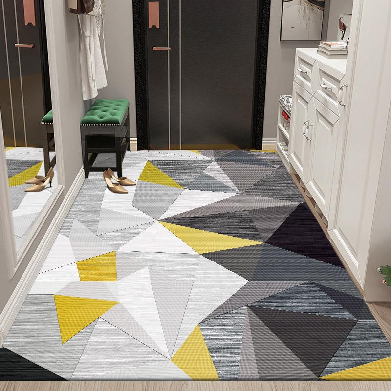 Retro Geometric Style Living Room Carpet Modern Minimalist Bedroom Bedside Carpet