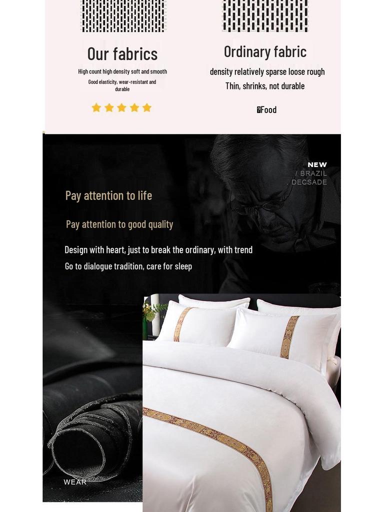 Premium Hotel-Grade Wrinkle & Stain-Resistant 4-Piece Bedding Set