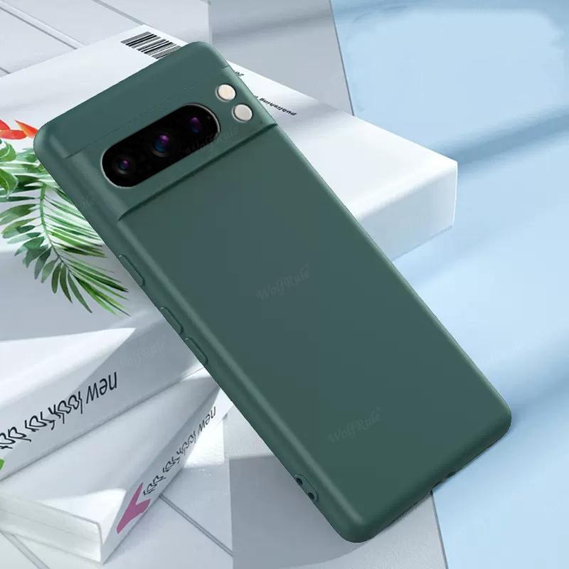 

Для Google Pixel 8 Pro Чехол Крышка Pixel 7A 7 6 8 Pro 6A Capa Новый Задний Жидкий Силиконовый ТПУ Мягкий Чехол Pixel 8 Pro Fundas For Pixel 6A