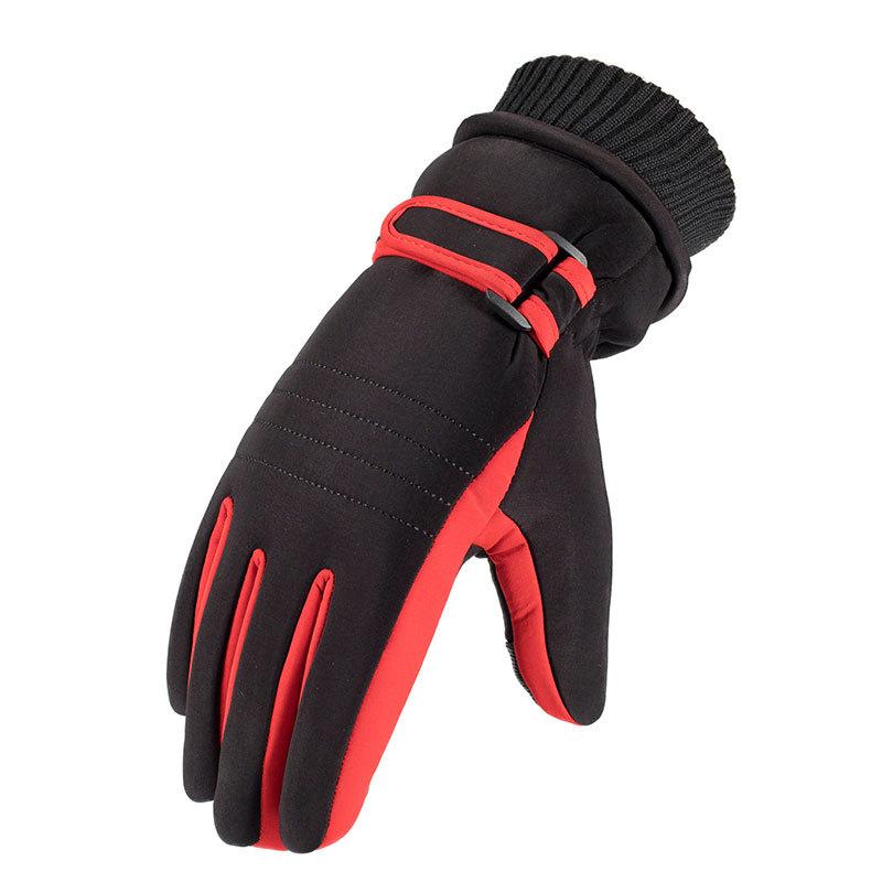Ski Gloves for Men and Women In Winter Riding Motorcycles for Cold Protection Plus Velvet Cotton Waterproof Windproof Thickened Winter Warm Gloves