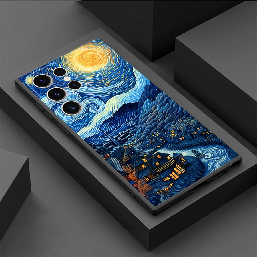 Van Gogh Starry Sky Phone Case for Samsung Galaxy S22 Plus S21 5G S21 FE S24 S25 Ultra S20 S23 Ultra S22 Ultra Cover