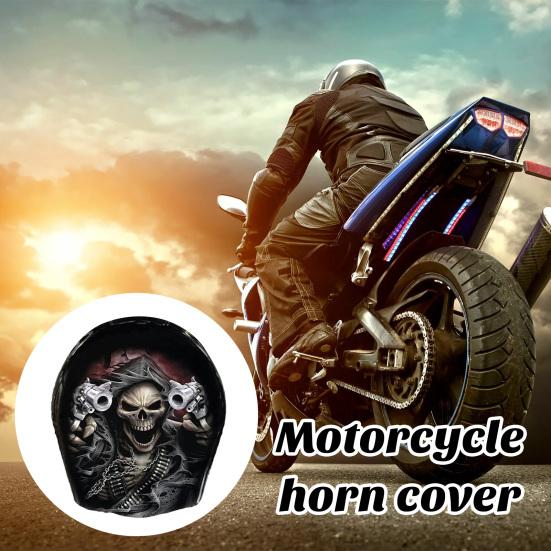 Motocyklový kryt na klakson Vlastní lakovaná sekačka Jedinečná a mrazivá dekorace Kryt na klakson pro vás