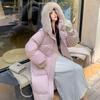 New Thickened Large Quilt Cotton Coat for Women with Lengthened Winter Loose Over-knee Bread Coat Cotton Coat