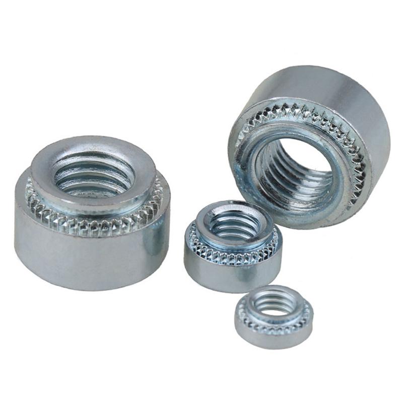M2 M2.5 M3 M4 M5 M6 M8 M10 Zinc Plated Carbon Steel Pressure Riveting Nut Self Clinching Nut Swage Nut Sert Press Nuts