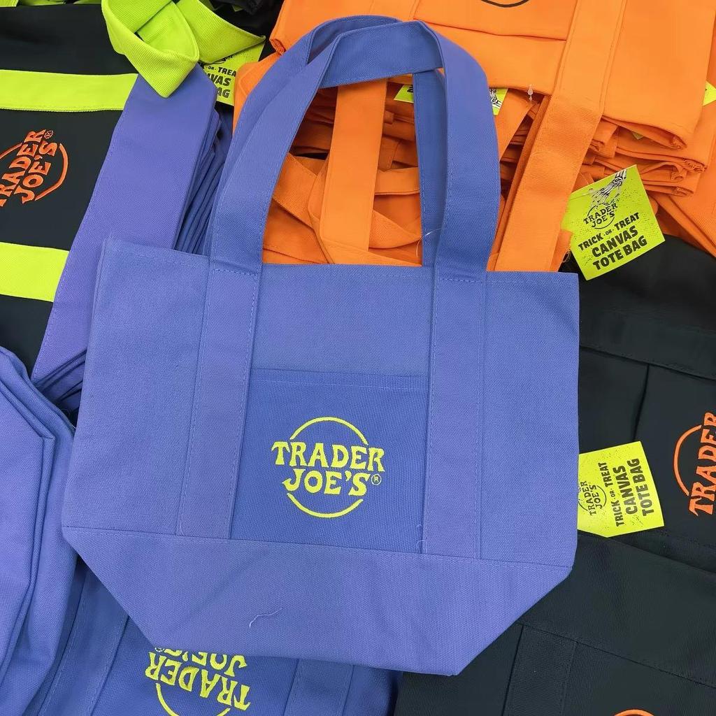 Geantă Mini Tote din Pânză Ecologică Trader Joe's, Capacitate Mare