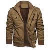 Men's  Winter Military Clothing Zipper Pocket Loose Breathable Coat