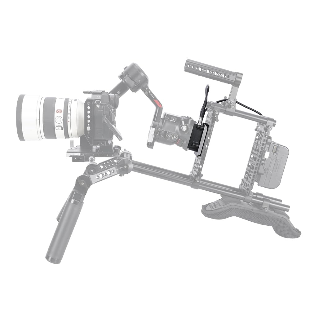NICEYRIG Gimbal Manfrotto Standard Power Supply Plate Compatible with DJI RS 3 4 Pro Aluminum Alloy Power Base External Power Conversion Power Supply