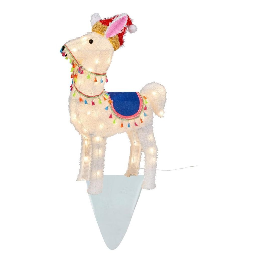 Outside Christmas Decorations Light Up Animals Dog Santa Clausoutside Supplies