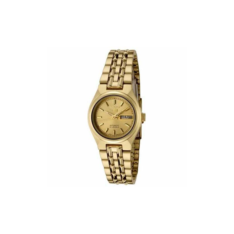 SEIKO 30m waterproof Automatic Steel Strap women s watch gold dial SYMA04K1 золотой