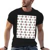 Christmas Fleur De Lis Pattern TShirt Work Style Casual TShirt