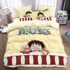 Hot One Piece Duvet Cover Pillowcase Bedding Set Anime for Adult Boy Girl Bedroom Decoration Single Double Large Size Bedding