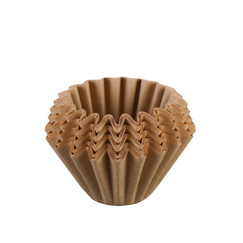 

50PCS Disposable Coffee Filter Paper Cake type Hand-brewed Coffee Filter Paper Espresso Coffee Paper Bowls 50 Sheets