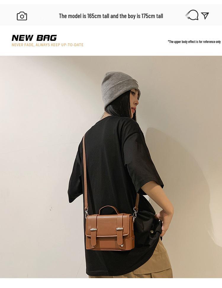 Men's Trendy Crossbody Bag - Stylish Japanese & Korean Inspired Small Square Messenger Bag