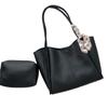 Large Capacity Women PU Shoulder Bag with Small Bag PU Underarm Bag  Office