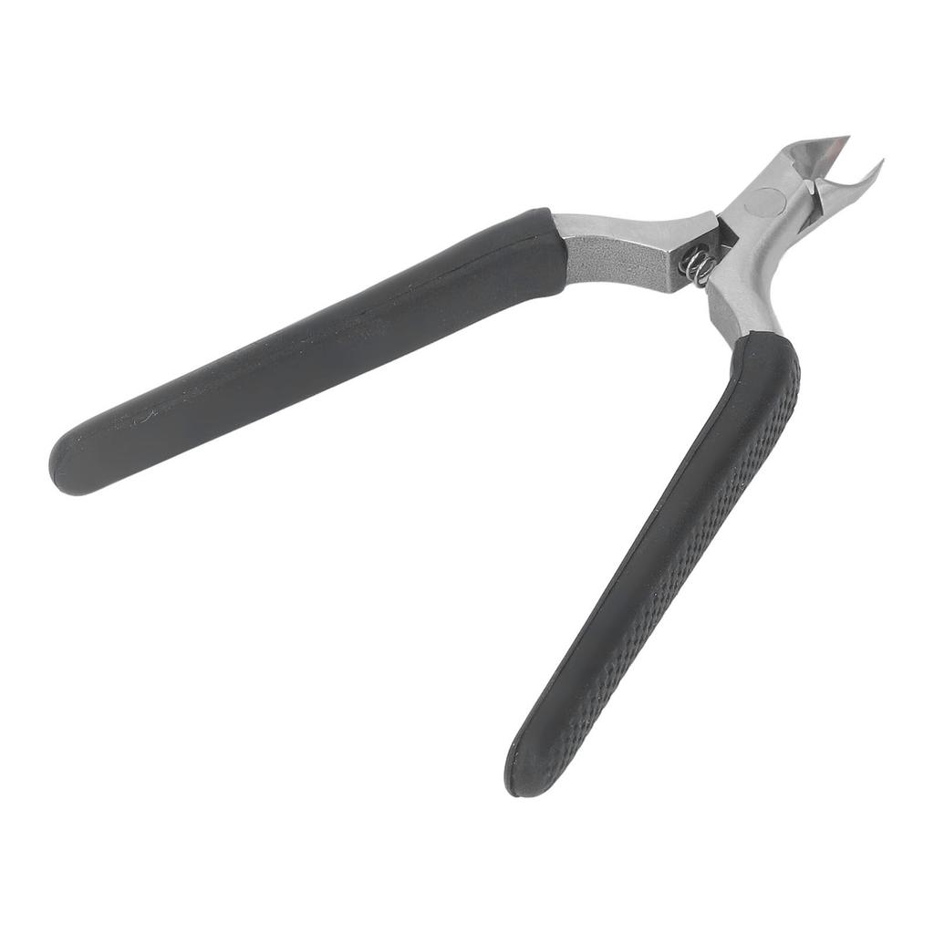 Professional Stainless Steel Cuticle Trimmer Dead Skin Remover Inline Spring Slip Resistant Cuticle Trimmer Black