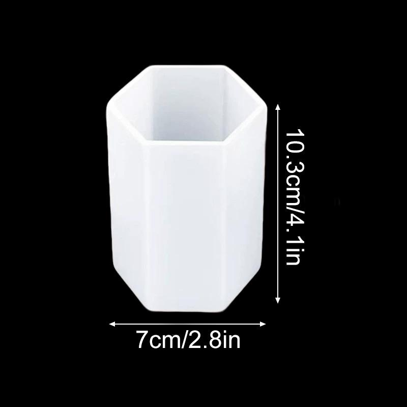 1PC Candle Molds for DIY Crafts Wax Candle Making 3D Making Soaps Multi-size Pillar Casting Silicone Moulds Hexagonal Cylinder