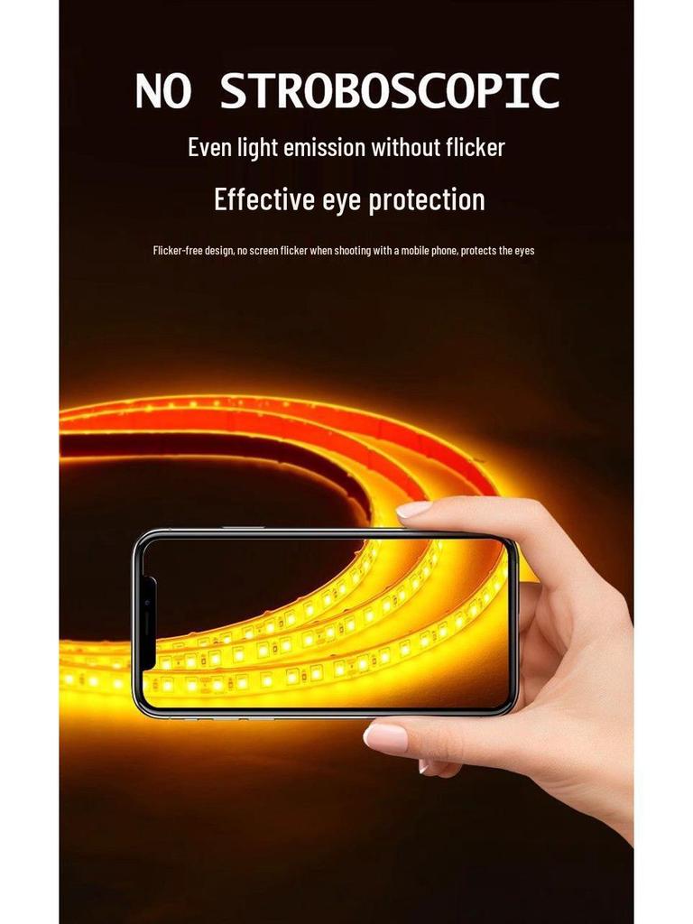 Waterproof 24V LED Strip Light, 3m² Area, Self-Adhesive Silicone, Outdoor Pool Illumination