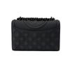 Tory Burch Fleming Solid Color Logo PU Tote Crossbody Shoulder Bag Small Women bags Black 82562-001
