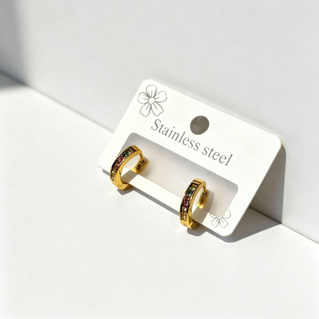 High-End Fashion Cross Earrings in 316 Stainless Steel