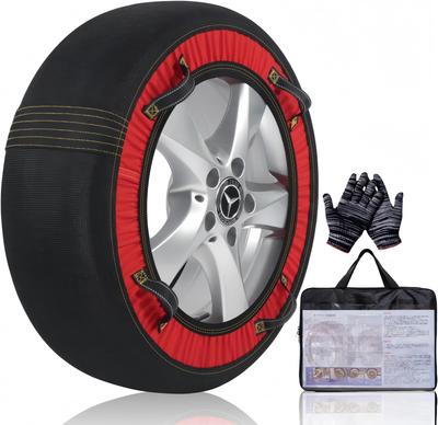 SIXCOM 2025 New and Improved Fabric Tire Easy for Light No Jacking Chain Regulation Compliance EU CE Certified [Genuine] Chains/Snow Socks,