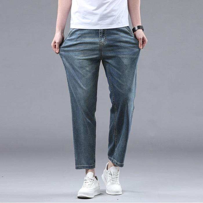 

New Summer Cropped Pants Loose Straight Business Middle-aged and Young People 28