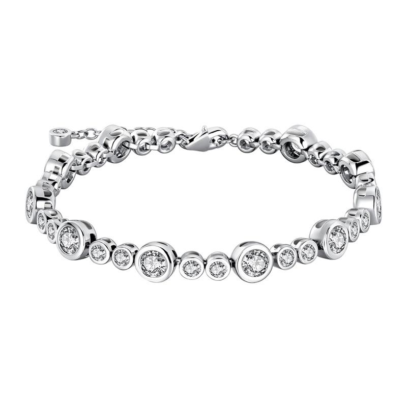 100% Silver Bracelet Fit Original Design Beads Charms DIY Jewelry Making Dazzling CZ Chain Bracelet For Women