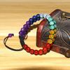 Hand-Woven Round Bead Natural Stone Crystal Double-Layer Woven Couple Bracelet B16
