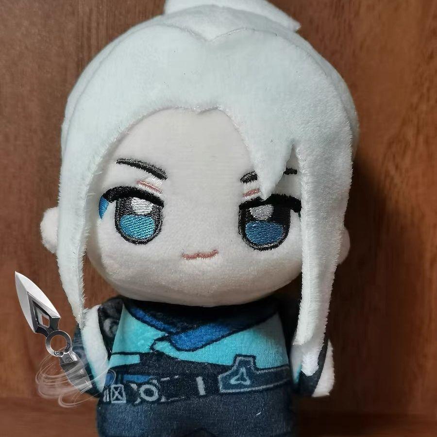 Gioco Valorant Jett Peluche Giocattolo Cartone Animato Anime Cosplay Portachiavi Bambola Imbottita Ciondolo Borsa