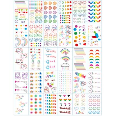 Tatuagem Temporária Eugene Mini Color X Adesivo, Entrega Aleatória, 30 Peças