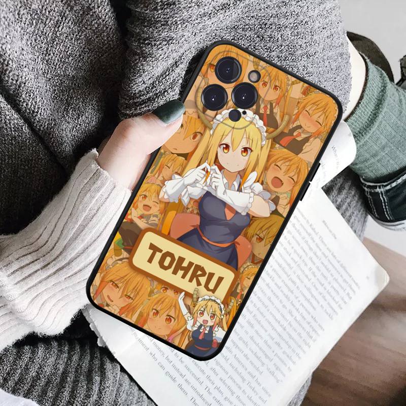 Miss Kobayashis Dragon Maid Anime Phone Case For iPhone 14 11 12 13 Mini Pro Max 8 7 6 6S Plus X SE 2020 XR XS Funda Case