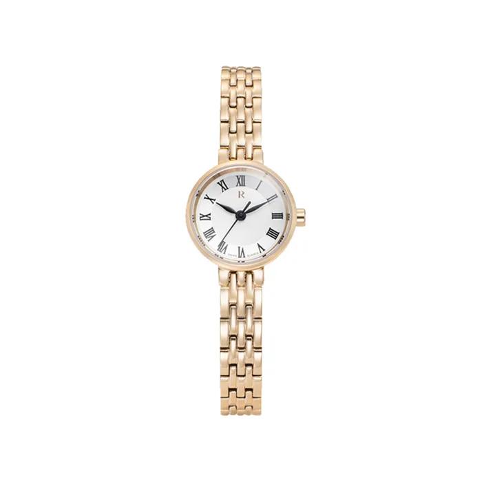 Renata Round R Gold Metal Watch RWRMLL1B2600RGWH0