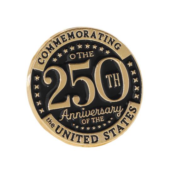 

2026 Brooch Commemorating 250th US Anniversary Alloy Enamel Pin with Flag Liberty Bell Butterfly Buckle Suit Lapel Badge D