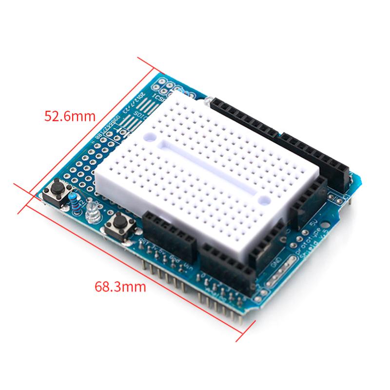 For Uno Proto Shield Prototype Expansion Board With Syb-170 Mini Breadboard Based For Arduino