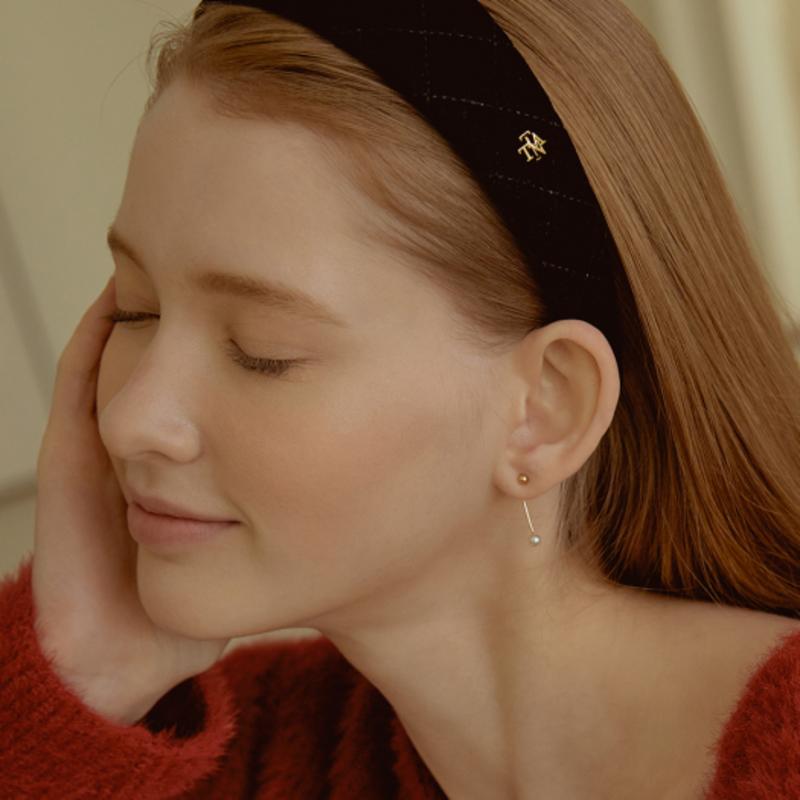 TATIANA Classic Quilting Velvet Hair Band_HB0104