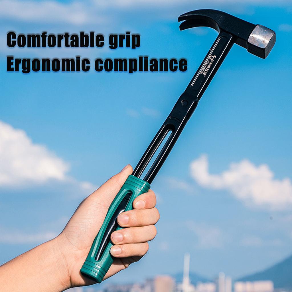 Household Industrial Grade Multifunctional anti Slip Shock Absorber, Sheep Horn Hammer Claw Hammer,Carpet Wall Nail Remover