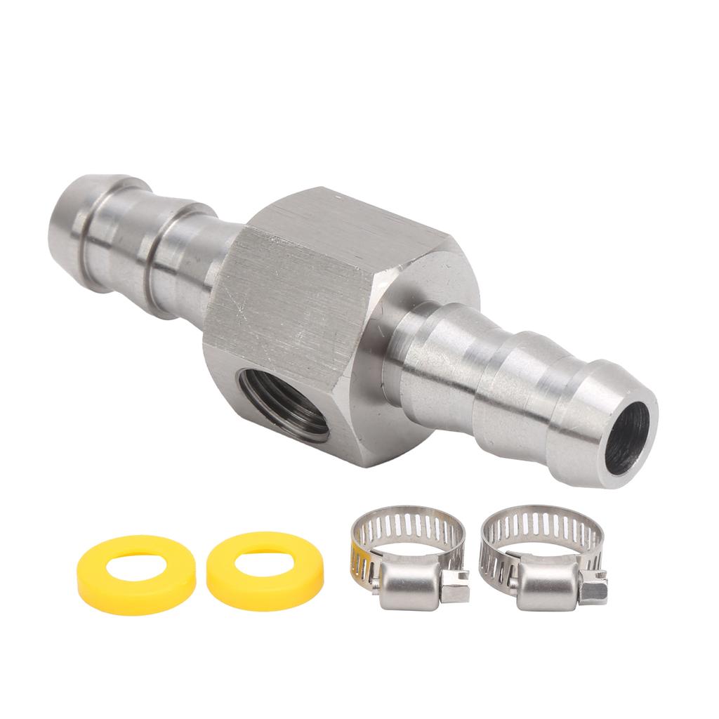 Fuel Pressure Sensor TFitting Adapter Fit for 3/8  Car Quick Connection Fittings