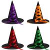 Cappello da Strega Stile Oscuro con Nastro Costume per Festa di Halloween