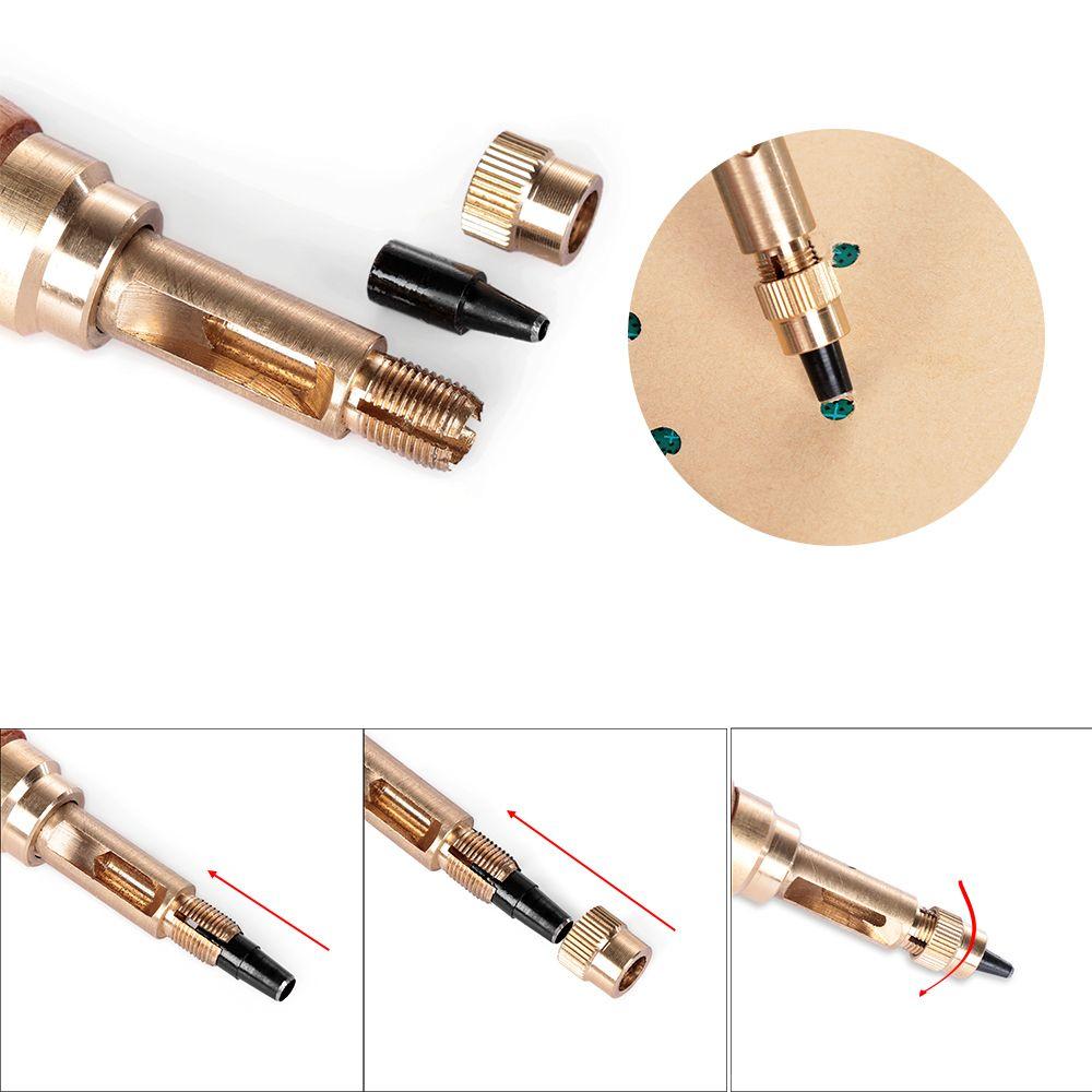 Drill Auto Screw Sewing Accessaries Belt Hole Punch Puncher Leather Tool Punching Hole