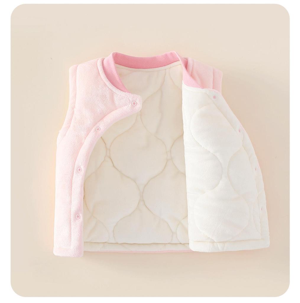 Herbst Winter Warme Baby Baumwollweste - Ärmellose gesteppte Jacke für Neugeborene
