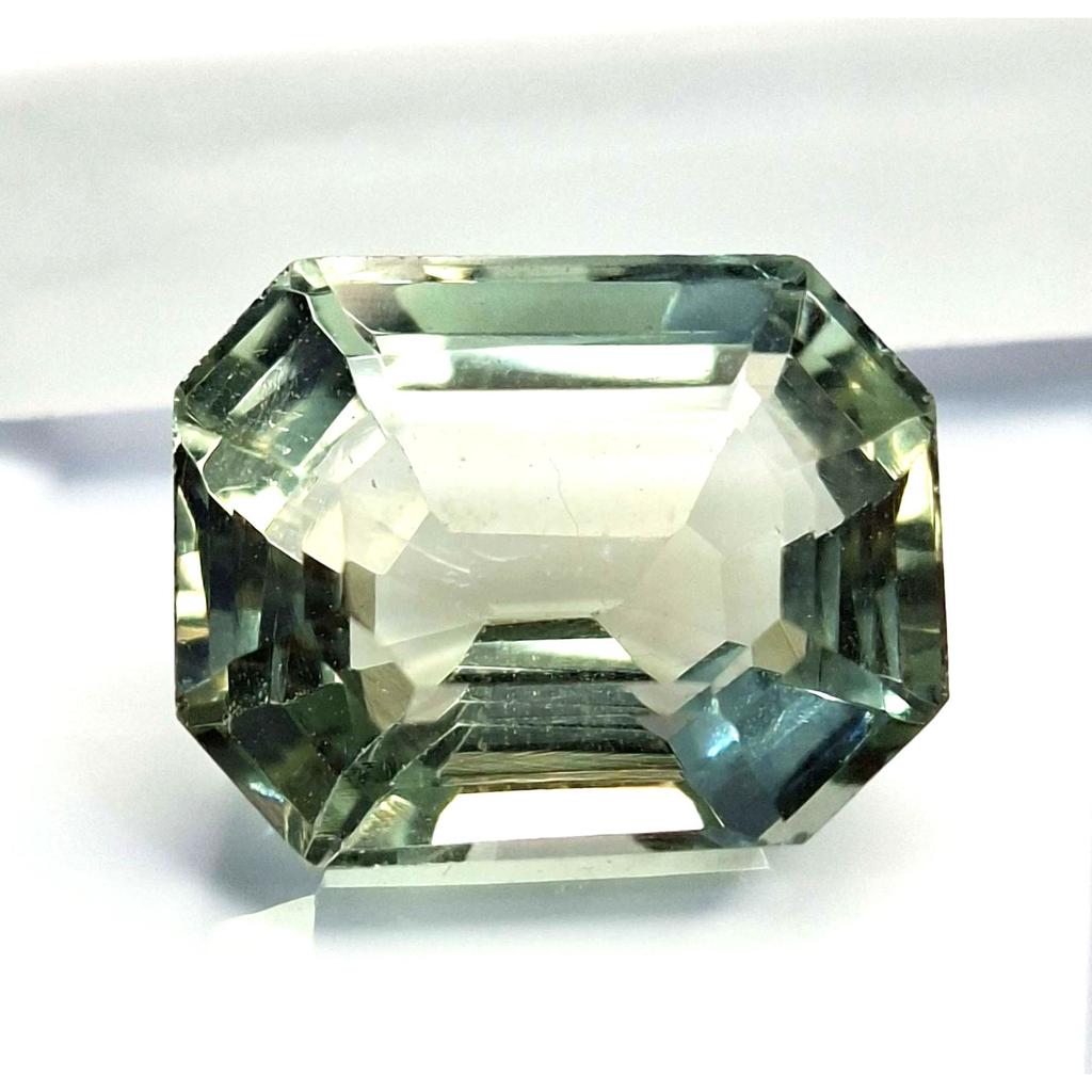 Certified Natural Green Sapphire Emerald Cut 11-13 Ct Fabulous Loose Gemstone