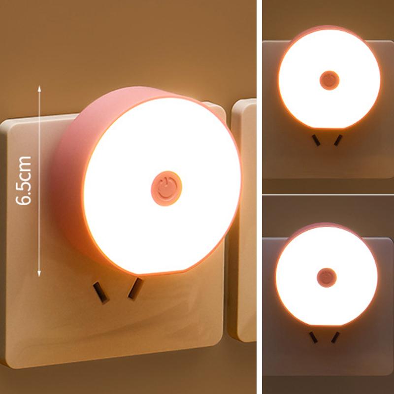 Veilleuse Électrique avec Design Dessin Animé Interrupteur Veilleuse LED Prise de Courant Chevet/Chambre d'Enfant/Lumière pour Soins Multiples Couleurs Disponibles