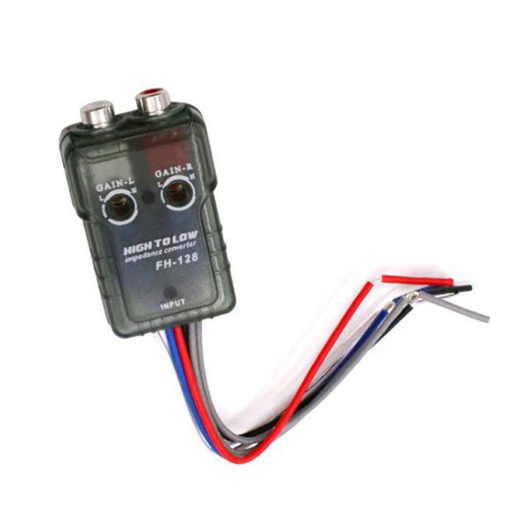 Convertor Semnal Audio Hi-Low pentru Stereo Auto Modernizat pentru Amplificator Auto- Subwoofer Amplificator CD-Player Adaptor Înalt la Jos